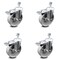 Service Caster Semi Steel Swvl TS Caster w/RB w/5" Wheel&3/8" Stem-4 Swvl w/TTL BRK, 4PK SCC-TSTTL20S515-SSR-381615-4 - alternate 1